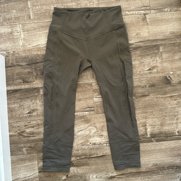 Lululemon Pace Rival Mid-Rise Crop 22" grey sage - Picture 2 of 5